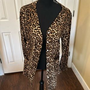 Leopard Print Women's Cardigan